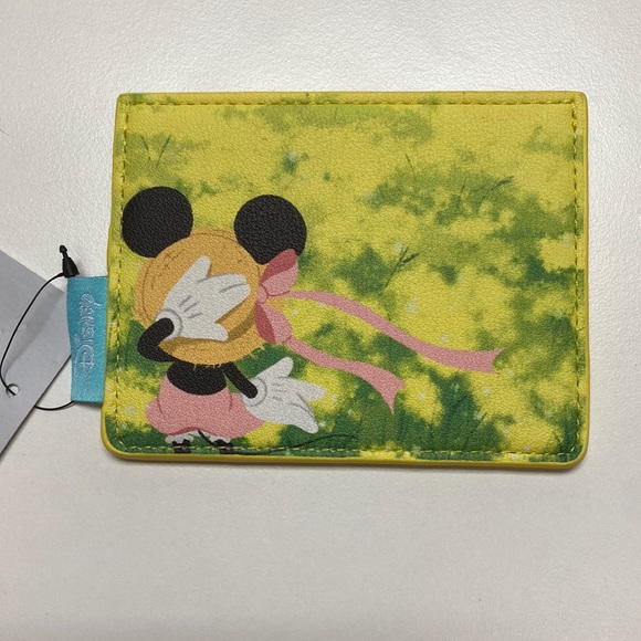 Loungefly Handbags - NWT Loungefly Disney Mickey Minnie Rice Fields Cardholder Wallet